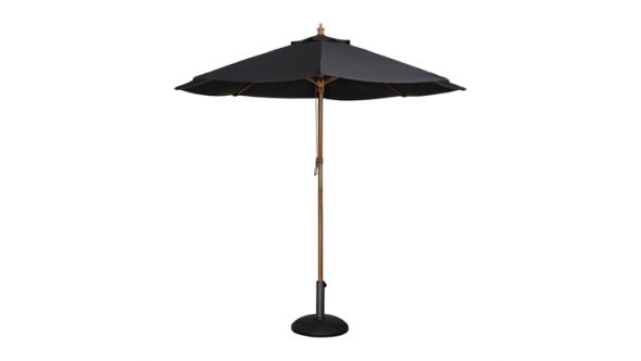 Bolero Round Parasol 2.5m Diameter Black