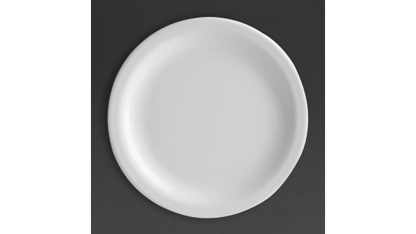 Olympia Kristallon Melamine Narrow Rimmed Plates 165mm (12 Pack) S-2830