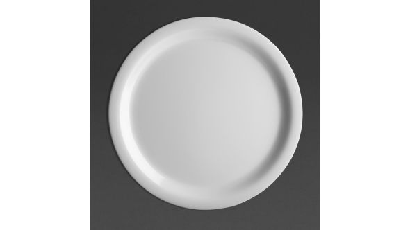 Olympia Kristallon Melamine Narrow Rimmed Plates 229mm (12 Pack) S-3557