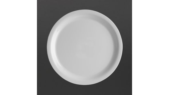 Olympia Kristallon Melamine Narrow Rimmed Plates 267mm (12 Pack) S-3556