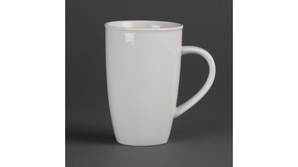 Olympia Whiteware Latte Mugs 400ml (6 Pack) CB700