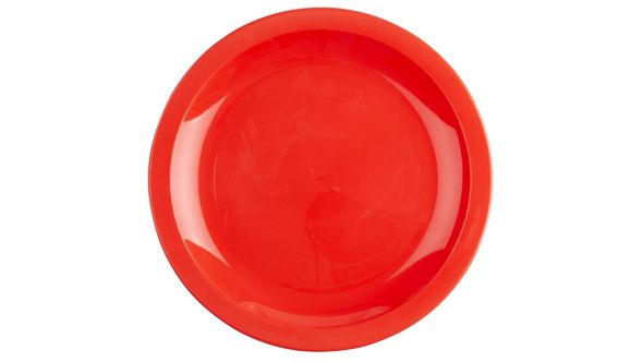 Olympia Kristallon Polypropylene Plates Red 230mm (12 Pack) QY-02764-08