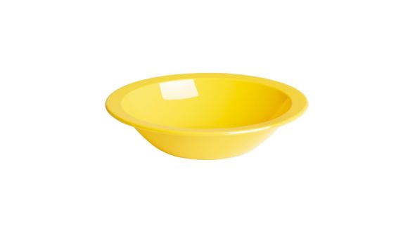 Olympia Kristallon Polypropylene Bowls Yellow 174mm (12 Pack) QY-02771