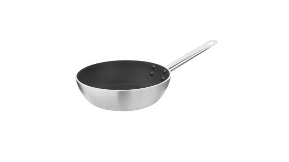 Vogue Aluminium Non-Stick Induction Flared Sauté Pan 24cm