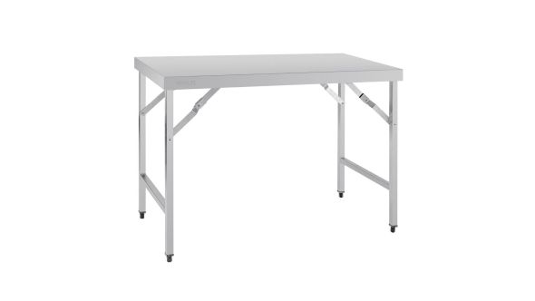Vogue Stainless Steel Folding Table 1200mm