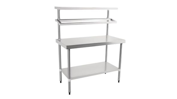 Vogue Stainless Steel Prep Station with Gantry 1500x600