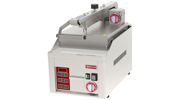 Diamond PLC31/A6 Smooth, chrome Clam Grill, 2x 230/1V