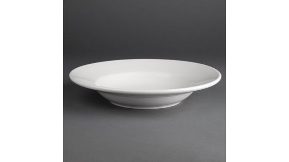 Olympia Athena Rimmed Soup and Pasta Bowls 228mm (6 Pack) CC214