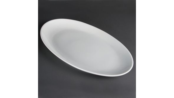 Olympia Whiteware French Deep Oval Plate 500mm CC892