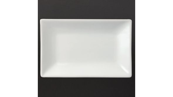 Olympia Whiteware Serving Rectangular Platters 200x130mm (6 Pack) CC893