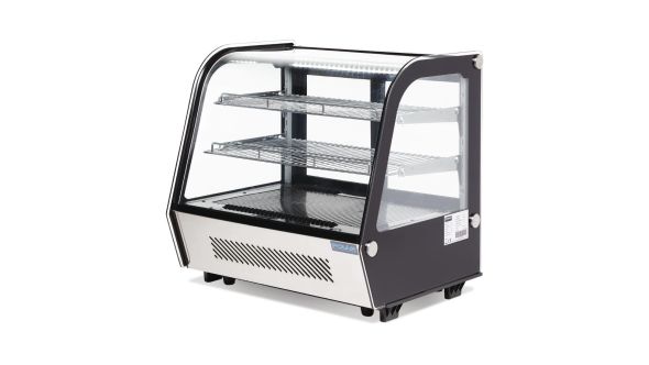 Polar G-Series Energy Efficient Countertop Food Display Fridge Black 120Ltr