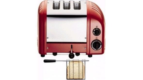 Dualit 2 + 1 Combi Vario 3 Slice Toaster Red 31214