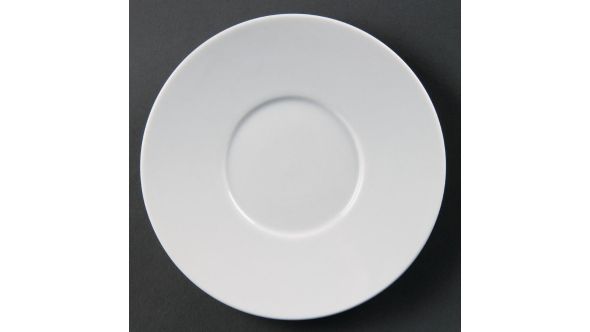 Olympia Whiteware Elegant Saucers 148mm (12 Pack) CD737