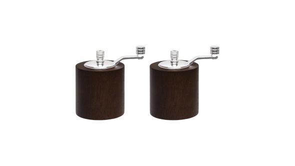 Olympia Dark Wood Salt and Pepper Mill Grinder Set YLSP-1377PS-012 COLOURED