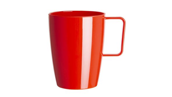 Olympia Kristallon Polypropylene Handled Beakers Red 348.7ml (12 Pack) QY-02286-04