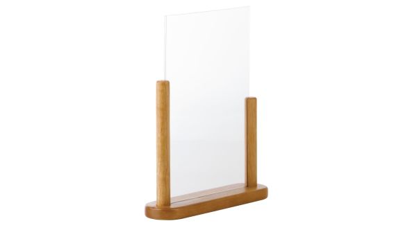 Securit Acrylic Menu Holder With Wooden Frame A4 PFT-TE-LA