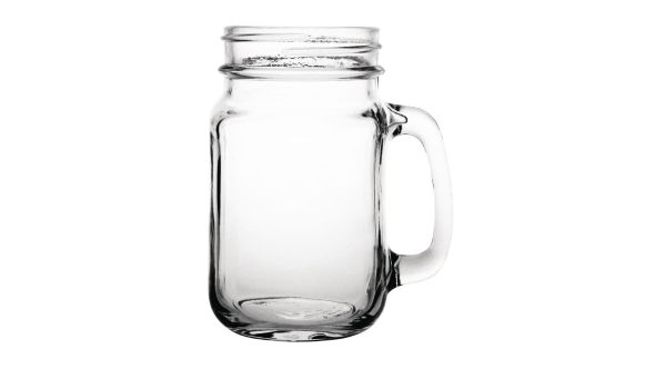 Olympia Handled Jam Jars Glasses 450ml (12 Pack) 14KT3-007