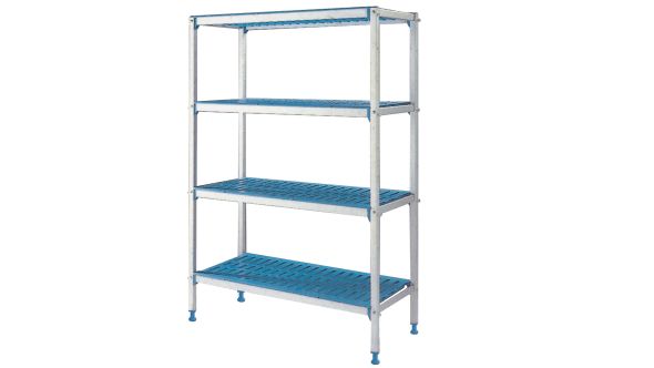 Diamond RLA/134-4/EF Linear Rack In Anodised Aluminium 4 Levels "Modular Rack"
