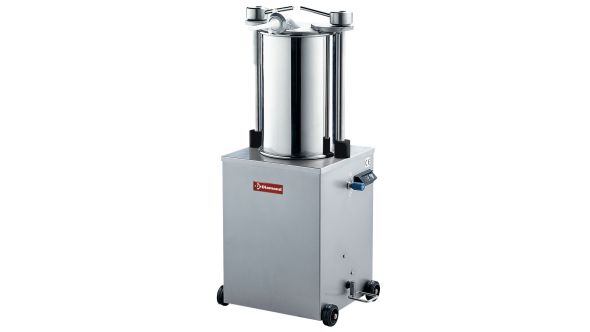 Diamond BSH-35C Stainless Steel Hydraulic Vertical Sausage Filler, 35 Liters With Wheels