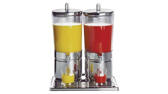 APS Stainless Steel Juice Dispenser Double 10720