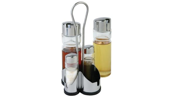 APS Complete Cruet Set and Stand 40460