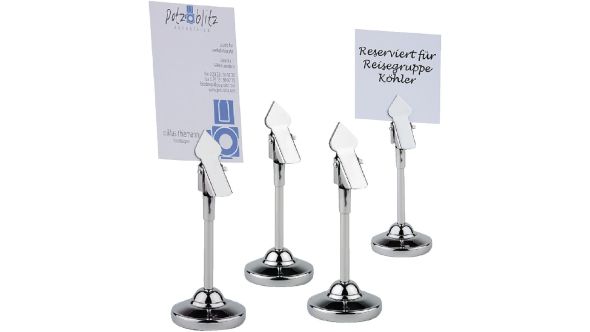 Stainless Steel Table Number Grips 105mm (4 Pack) 70