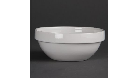 Olympia Whiteware Stacking Bowls 130mm (12 Pack) CF354