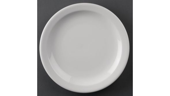 Olympia Athena Narrow Rimmed Plates 205mm (12 Pack) CF362