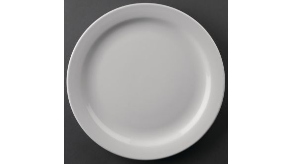 Olympia Athena Narrow Rimmed Plates 226mm (12 Pack) CF363