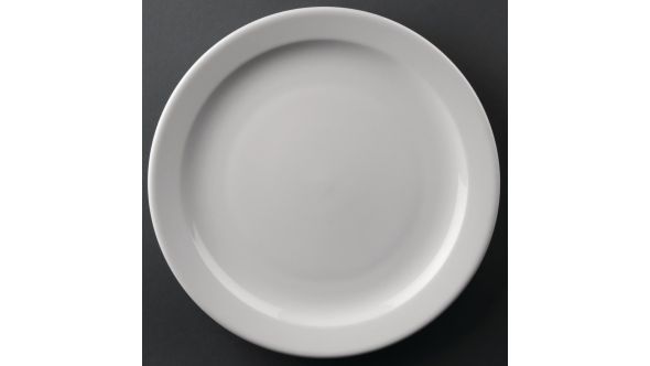 Olympia Athena Narrow Rimmed Plates 254mm (12 Pack) CF364