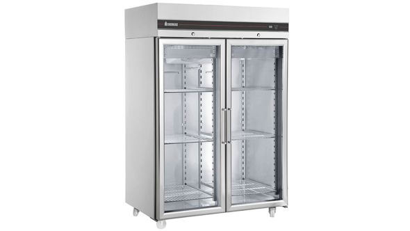 Inomak CFP2144CR Upright Double Hinged Glass Door Heavy Duty Freezer
