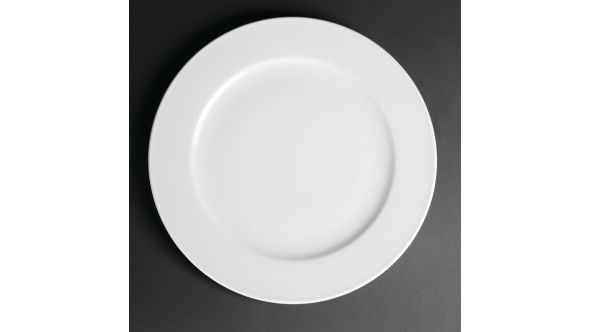 Royal Porcelain Classic White Wide Rim Plates 310mm (12 Pack) P0340