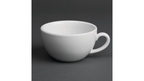 Royal Porcelain Classic White Cappuccino Cups 200ml (12 Pack) P0282