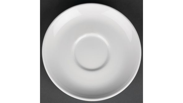 Royal Porcelain Classic White Cappuccino Saucers 160mm (12 Pack) P0289