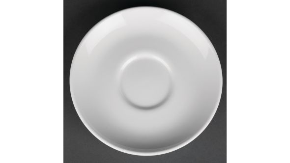Royal Porcelain Classic White Cappuccino Saucers 150mm (12 Pack) P0283