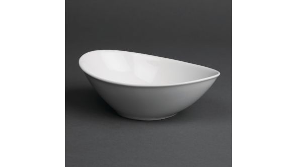 Royal Porcelain Classic White Oval Bowls 155x105mm (12 Pack) P0220