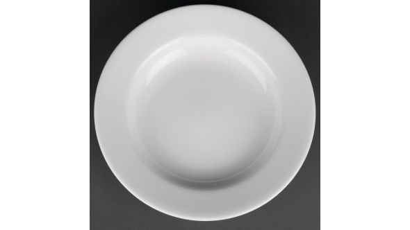 Royal Porcelain Classic White Soup Plates 235mm (12 Pack) P0925