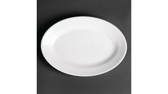 Royal Porcelain Oriental Oval Plates 230mm length (12 Pack) P4001