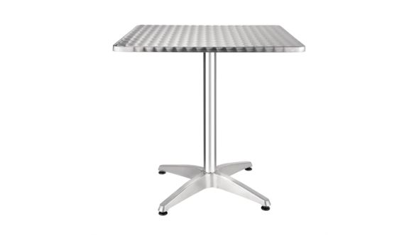 Bolero Square Stainless Steel Bistro Table 700mm CG834