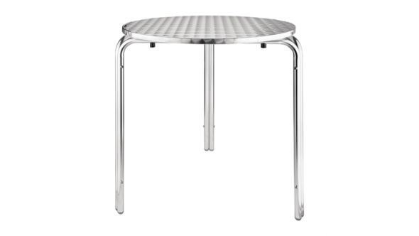 Bolero Round Stainless Steel Bistro Table 700mm CG836