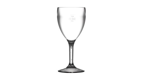 BBP Polycarbonate Wine Glasses 255ml CE Marked at 175ml (12 Pack) BB 109-1CE