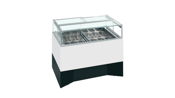 ISA DELTA RV Ventilated Scoop Ice Cream Display 244L