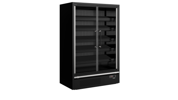 Tefcold Galaxy+ GP14FGD Black Multideck With Doors 369L