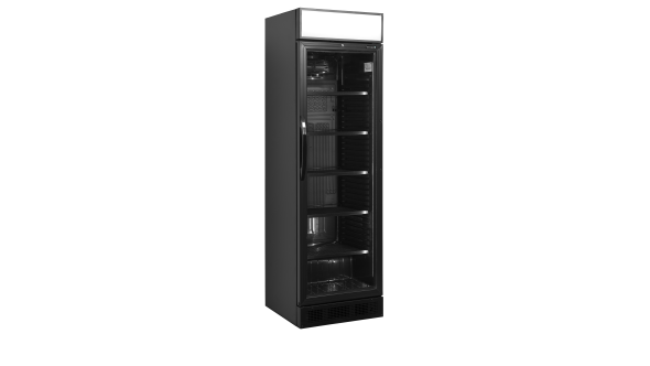Tefcold CEV425CP BLACK Glass Door Merchandiser 83L
