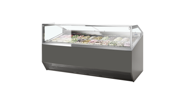 ISA SUPER CAPRI 12 Ventilated Scoop Ice Cream Display 308L