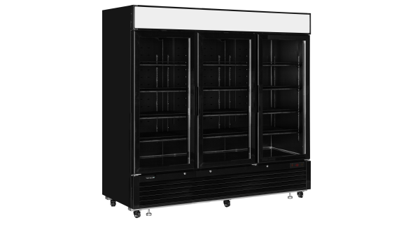 Tefcold LGF7500 Black Glass Door Display Freezer 255L