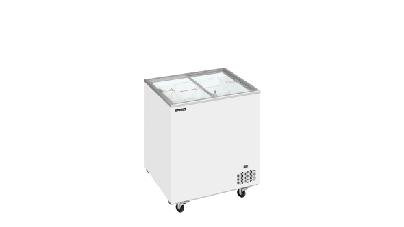 Tefcold IC201SC Sliding Flat Glass Lid Chest Freezer 54L