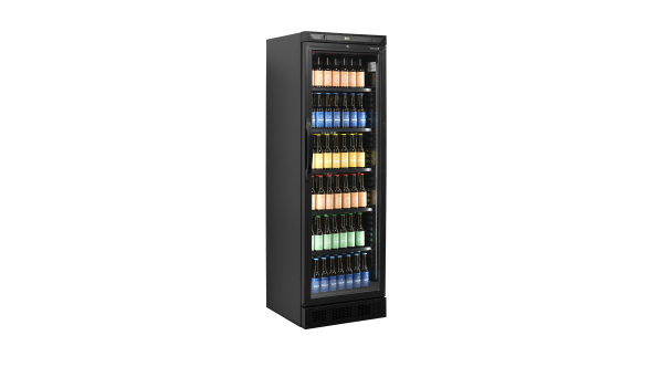 Tefcold CEV425 BLACK Glass Door Merchandiser 80L