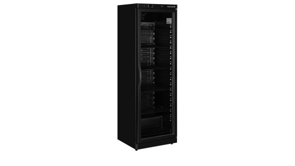 - UR400G BLACK Glass Door Merchandiser 85L