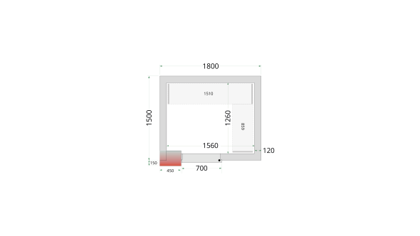 Tefcold CRNF1815 Freezer Room 550L